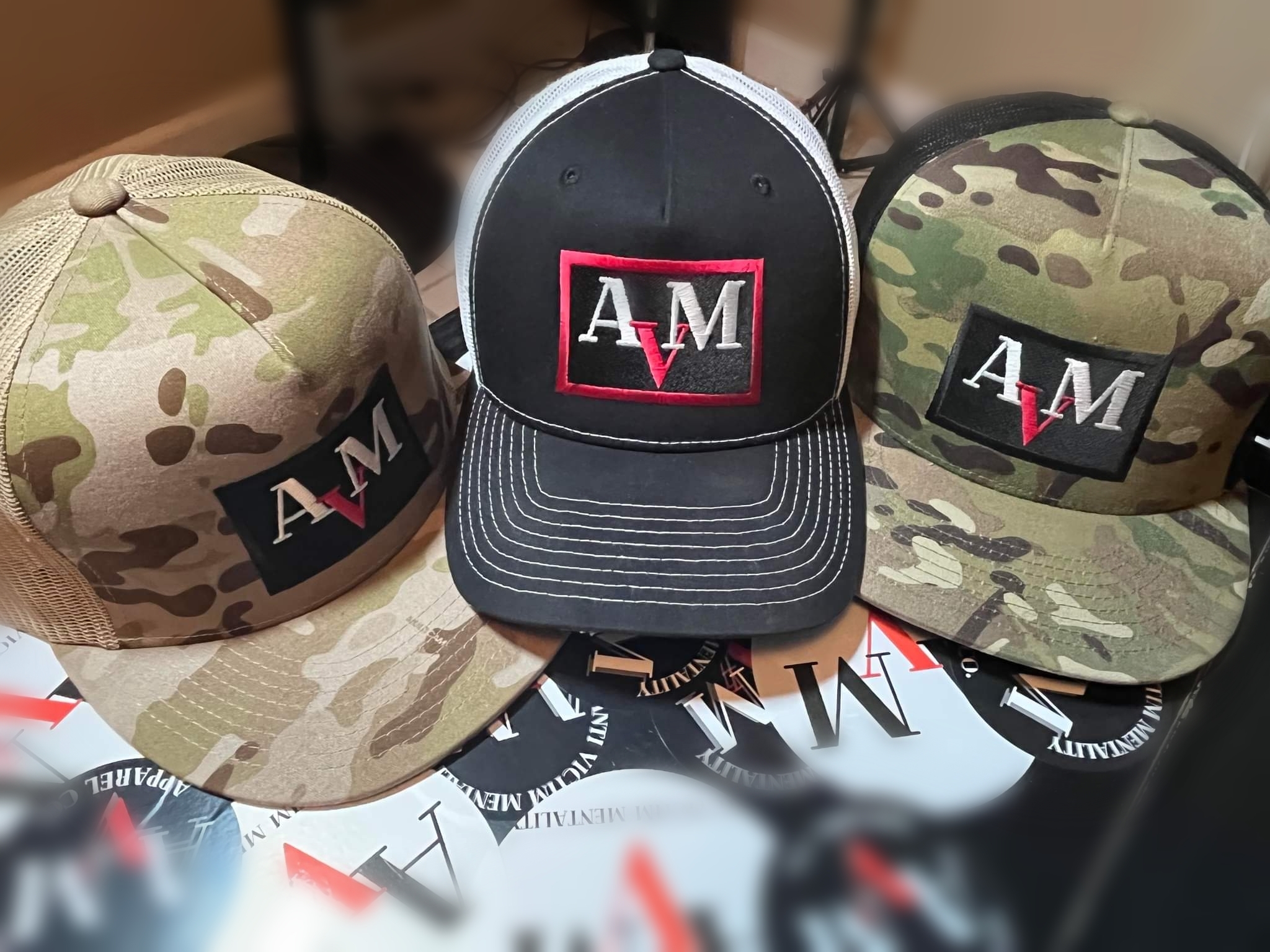 The OG AVM Black/White Truckers Hat - Anti Victim Mentality